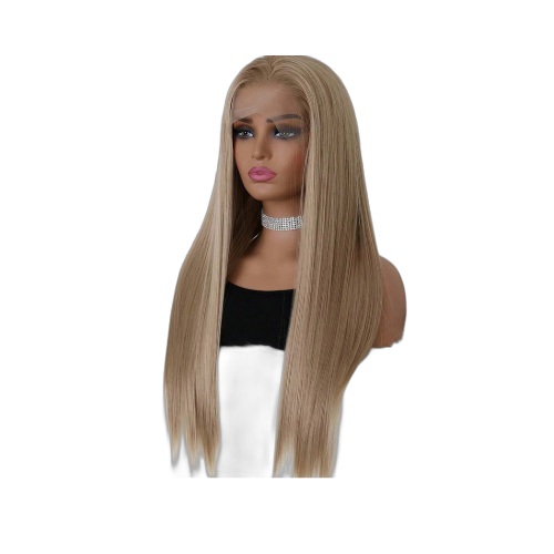 24” Blonde Lace Front Wig – Natural Straight (Heat Resistant)