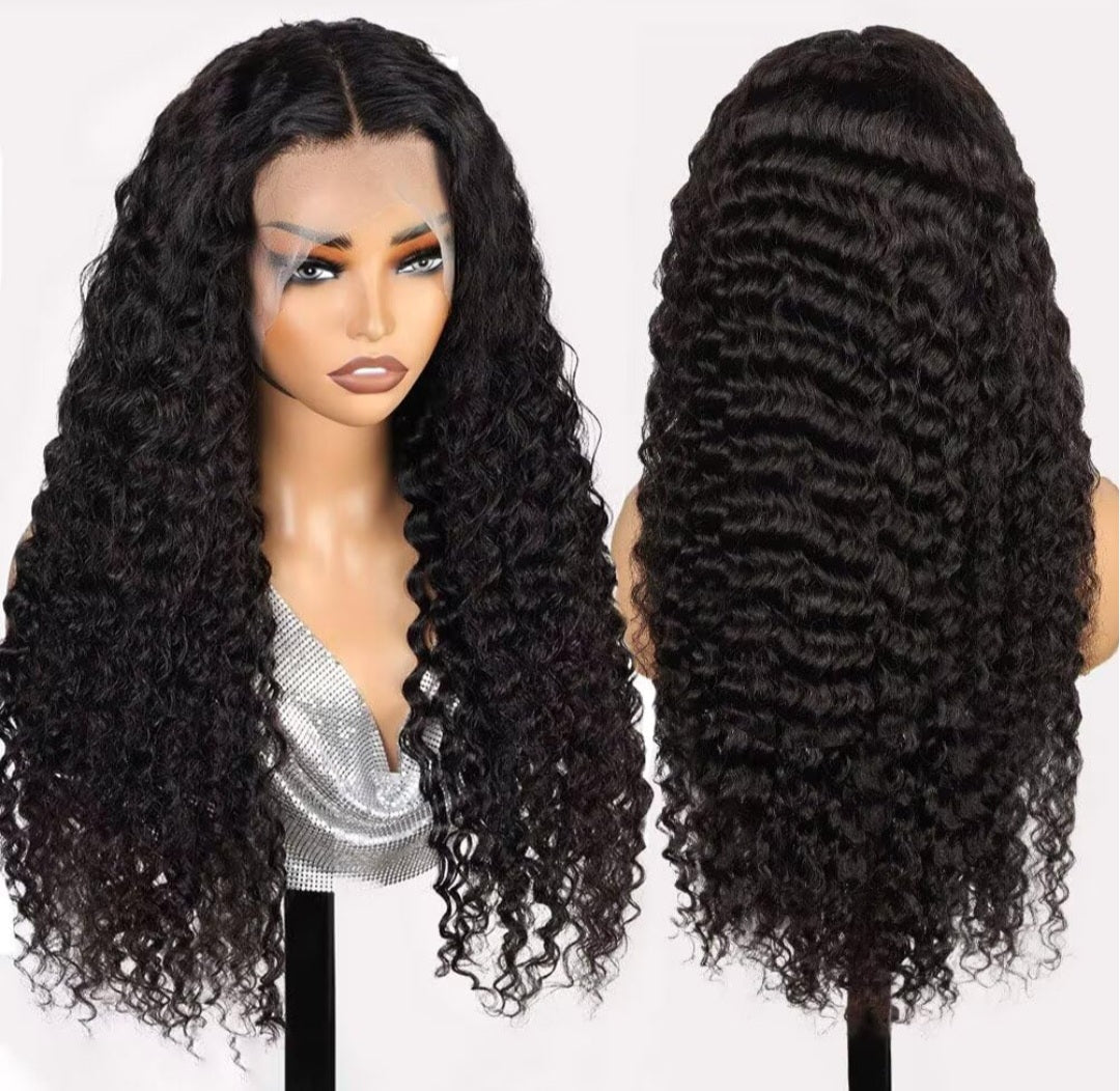 Glueless Deep Wave Lace Front Wig – Human Hair