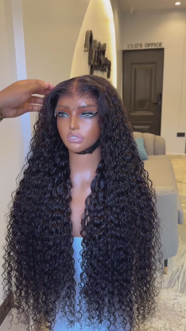 Glueless Deep Wave Lace Front Wig – Human Hair